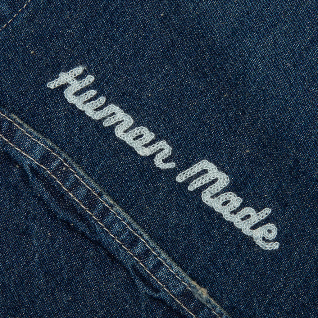 Denim Coverall Jacket - Indigo - Image 3