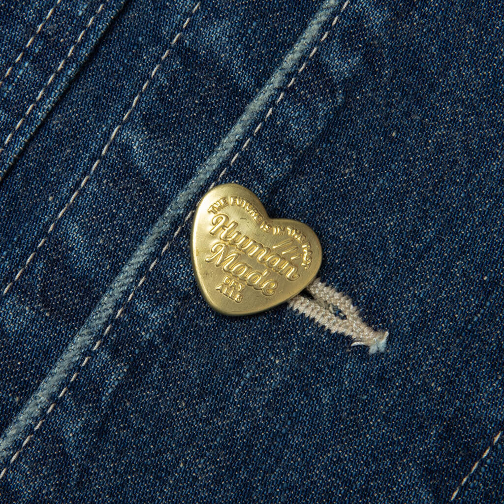 Denim Coverall Jacket - Indigo - Image 4