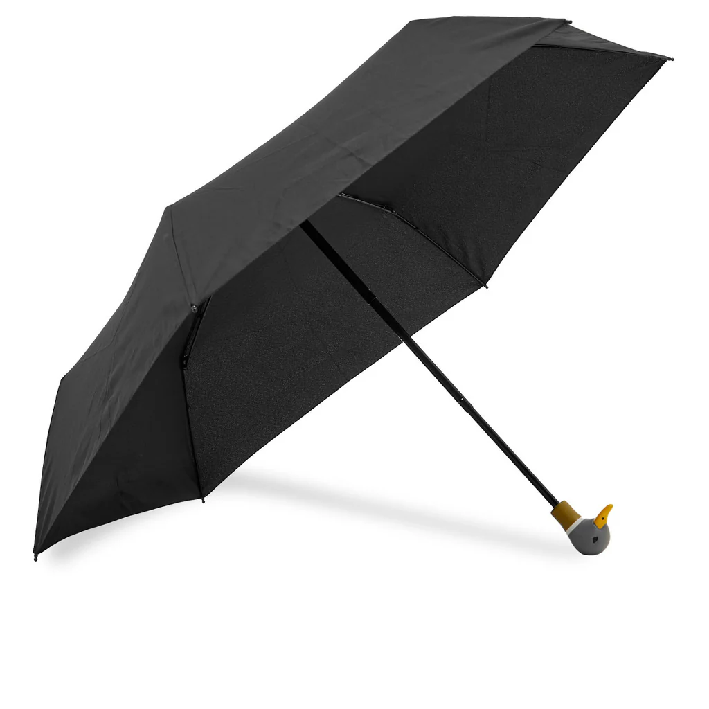 Duck Compact Umbrella - Black - Image 2