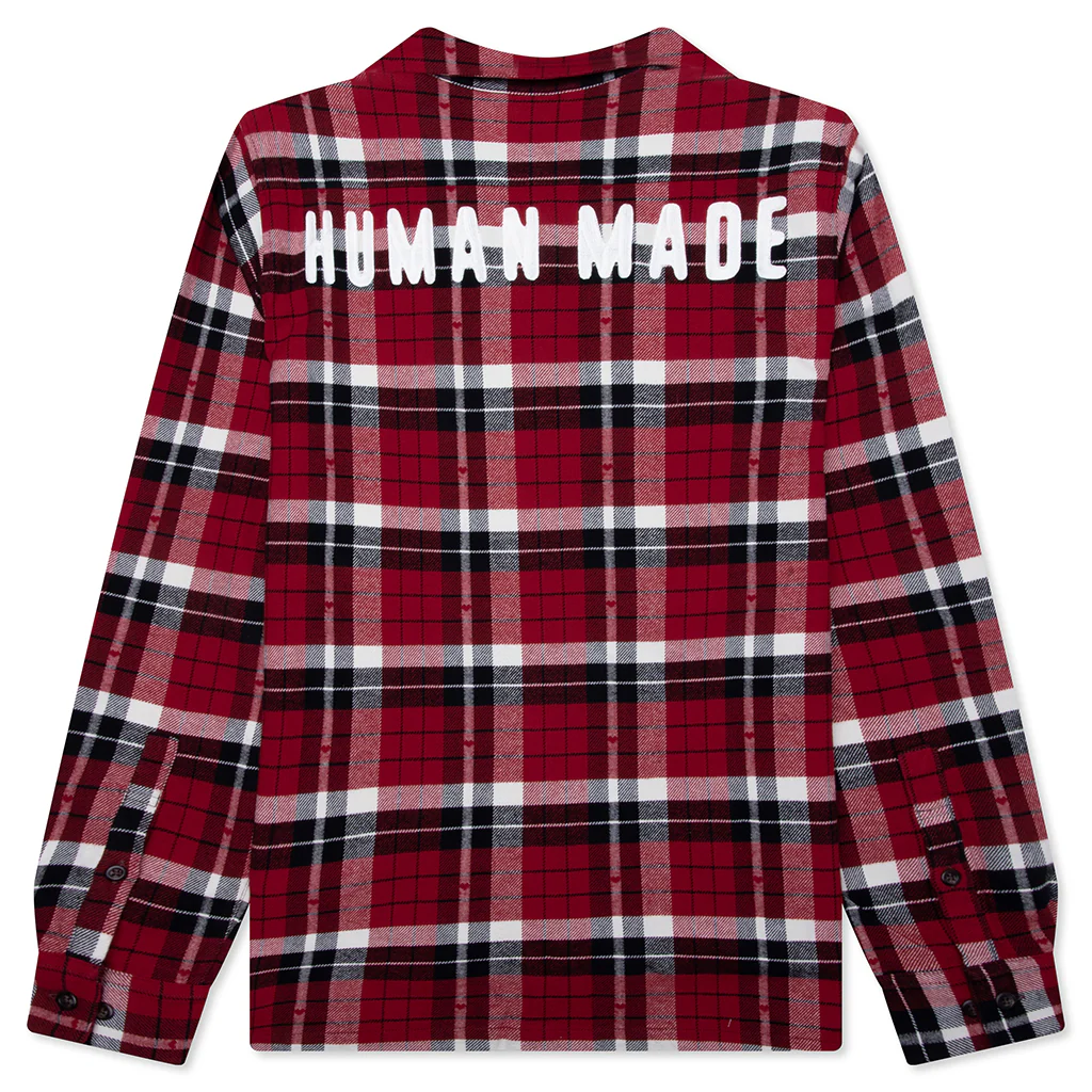 Flannel Check Shirt - Red - Image 2