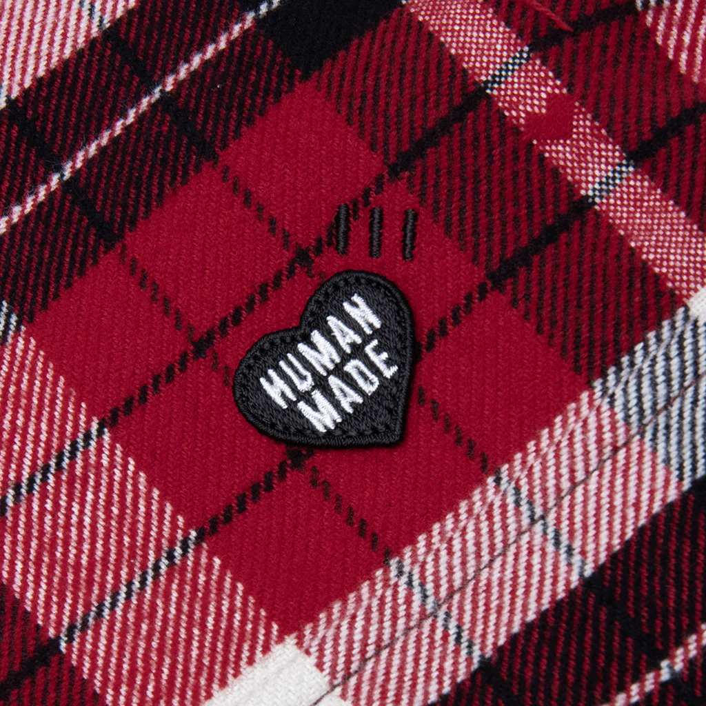 Flannel Check Shirt - Red - Image 3
