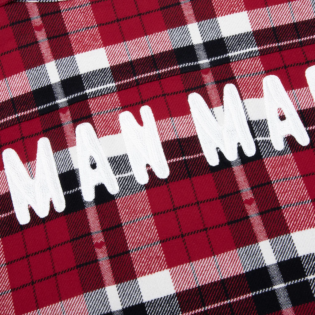 Flannel Check Shirt - Red - Image 4
