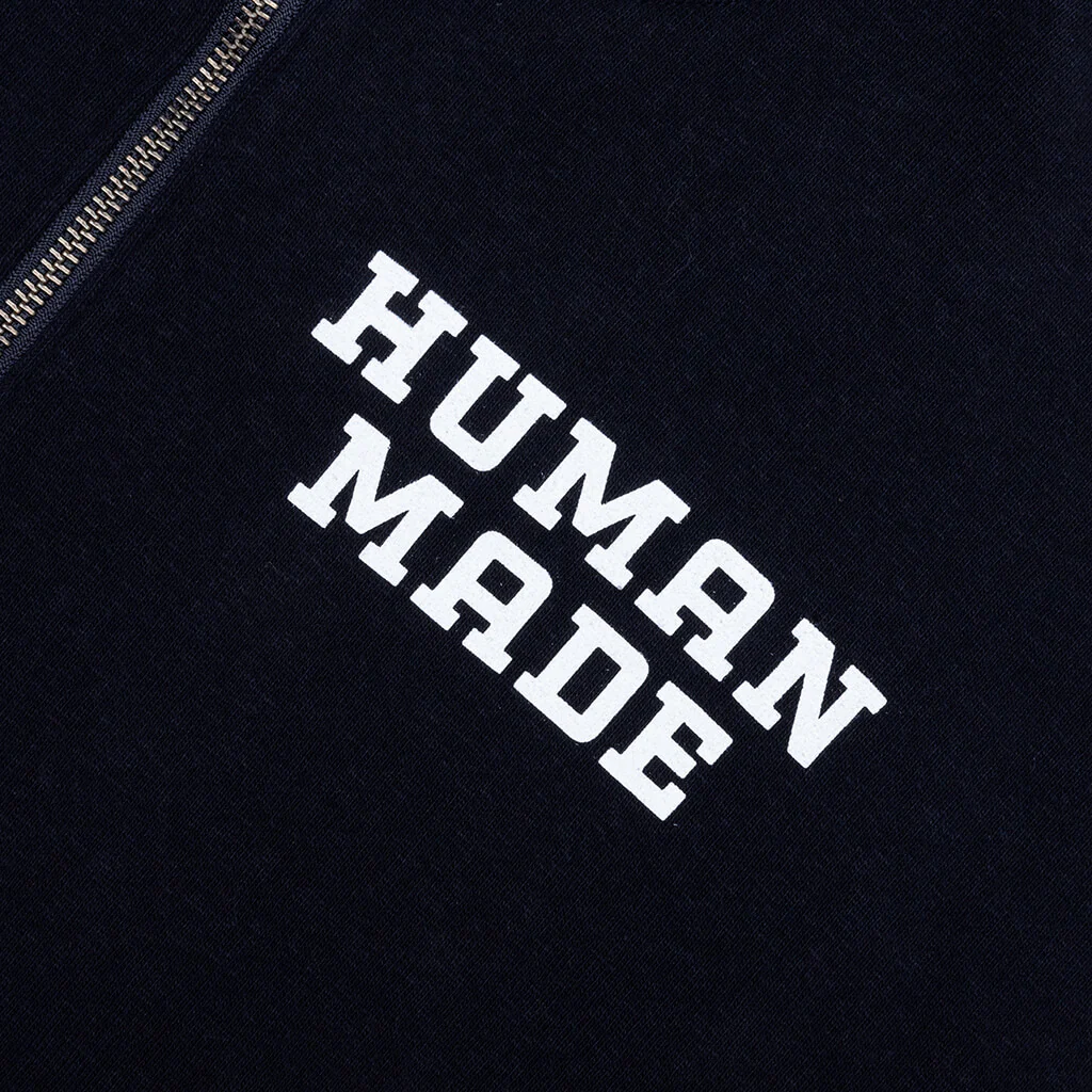 Half-Zip Sweatshirt - Navy - Image 3