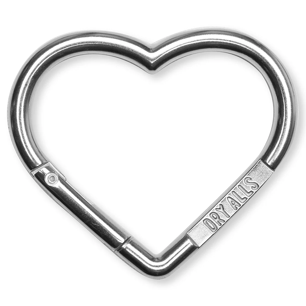 Heart Carabiner 2987 - Silver - Image 2