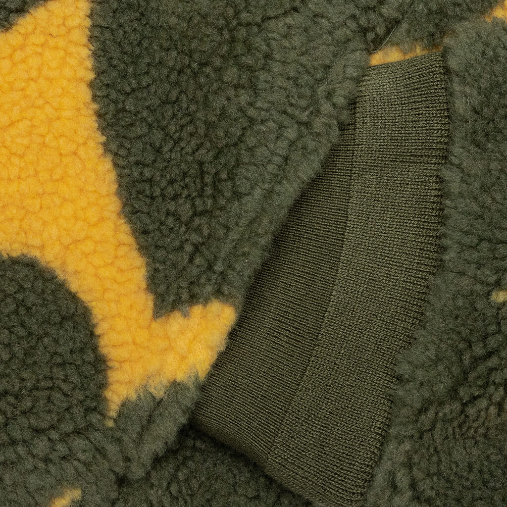 Heart Fleece Jacket - Olive Drab - Image 3