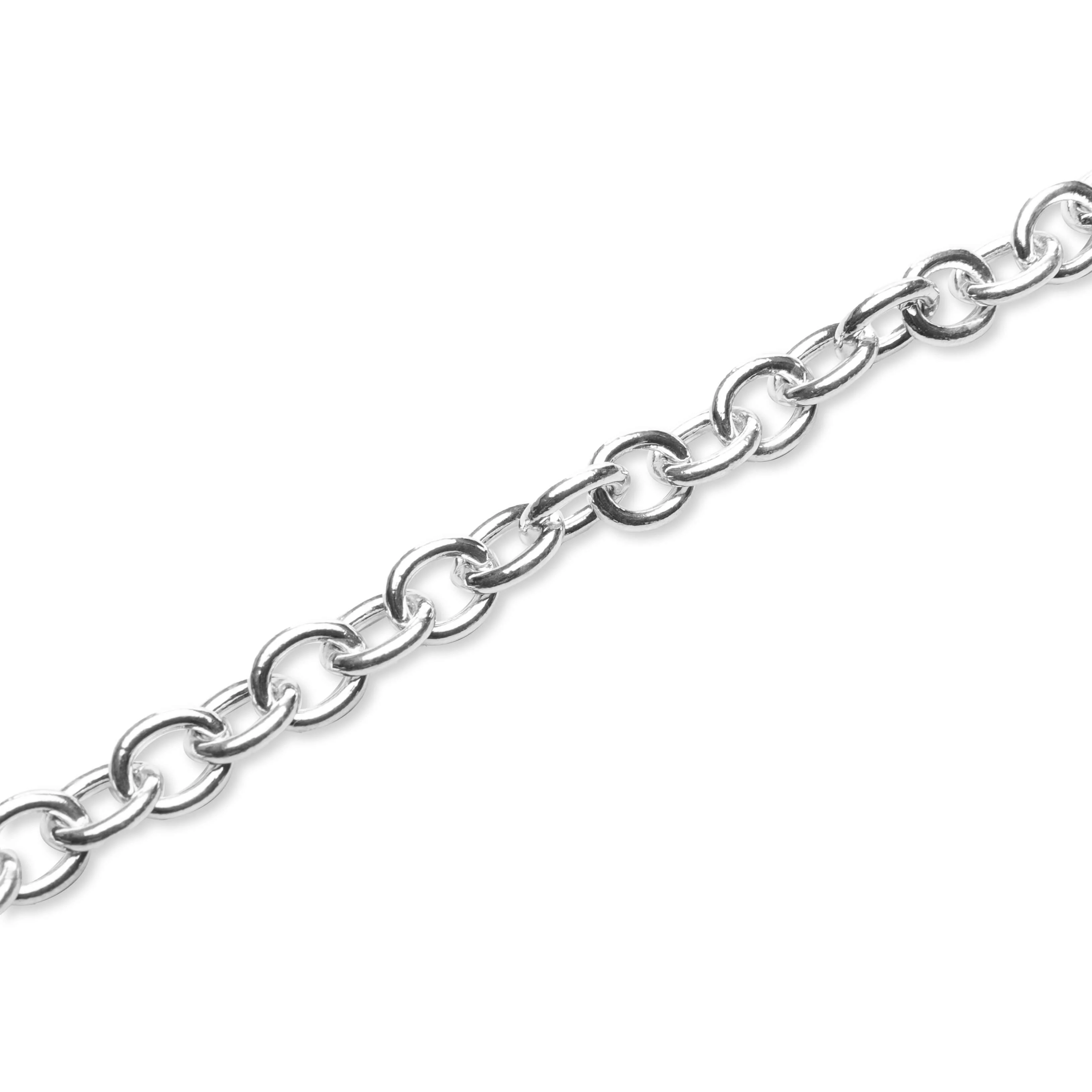 Heart Silver Bracelet - Black - Image 3