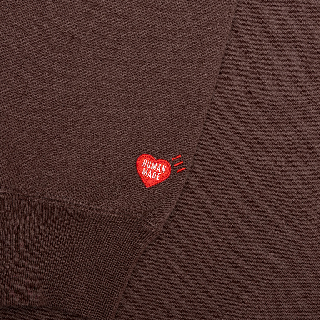 Heavyweight Hoodie - Brown - Image 5