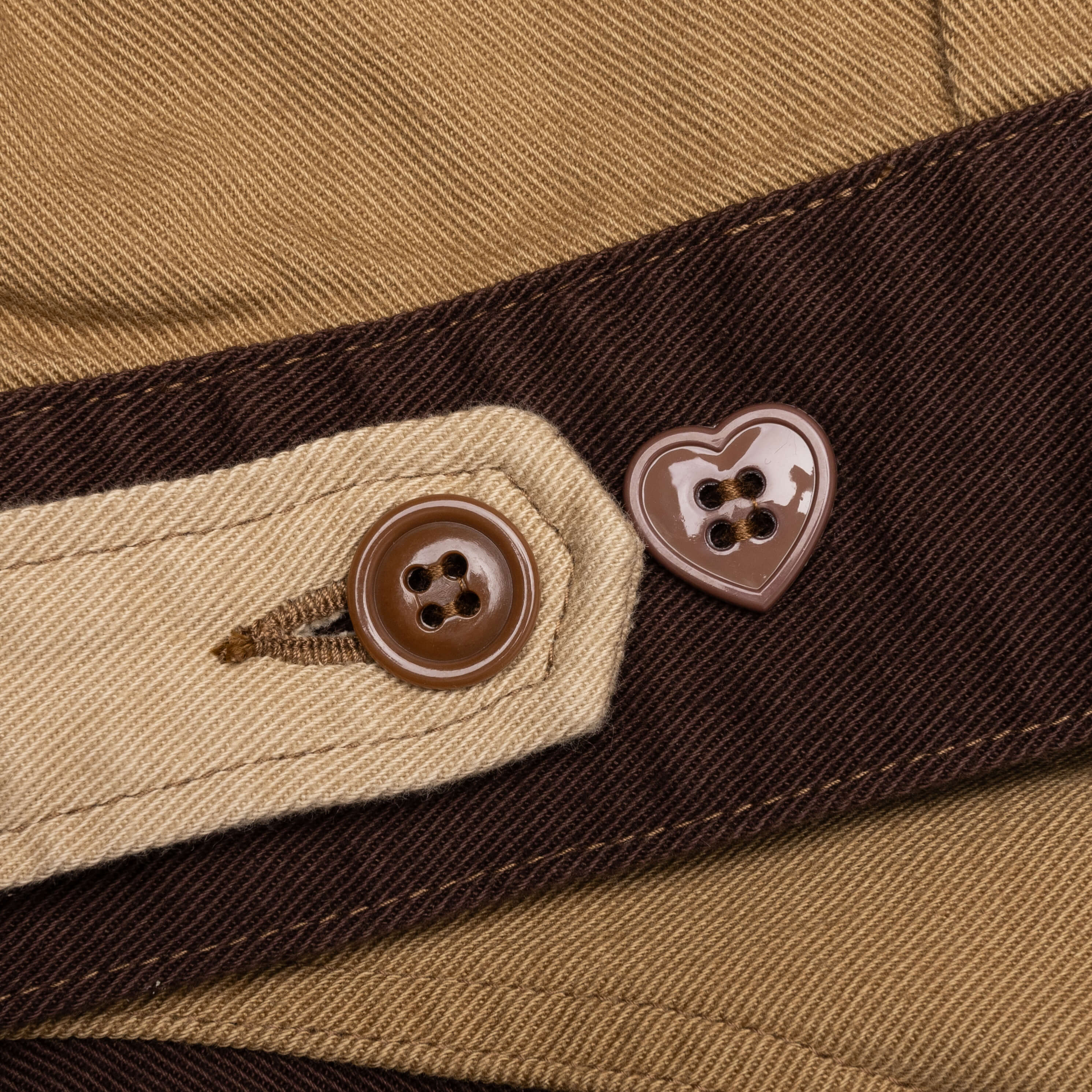 Zip-Up Work Jacket - Brown - Image 6