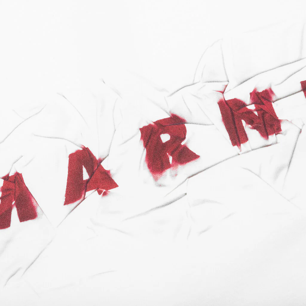 The Wrinkled Logo T-Shirt - Lily White - Image 3