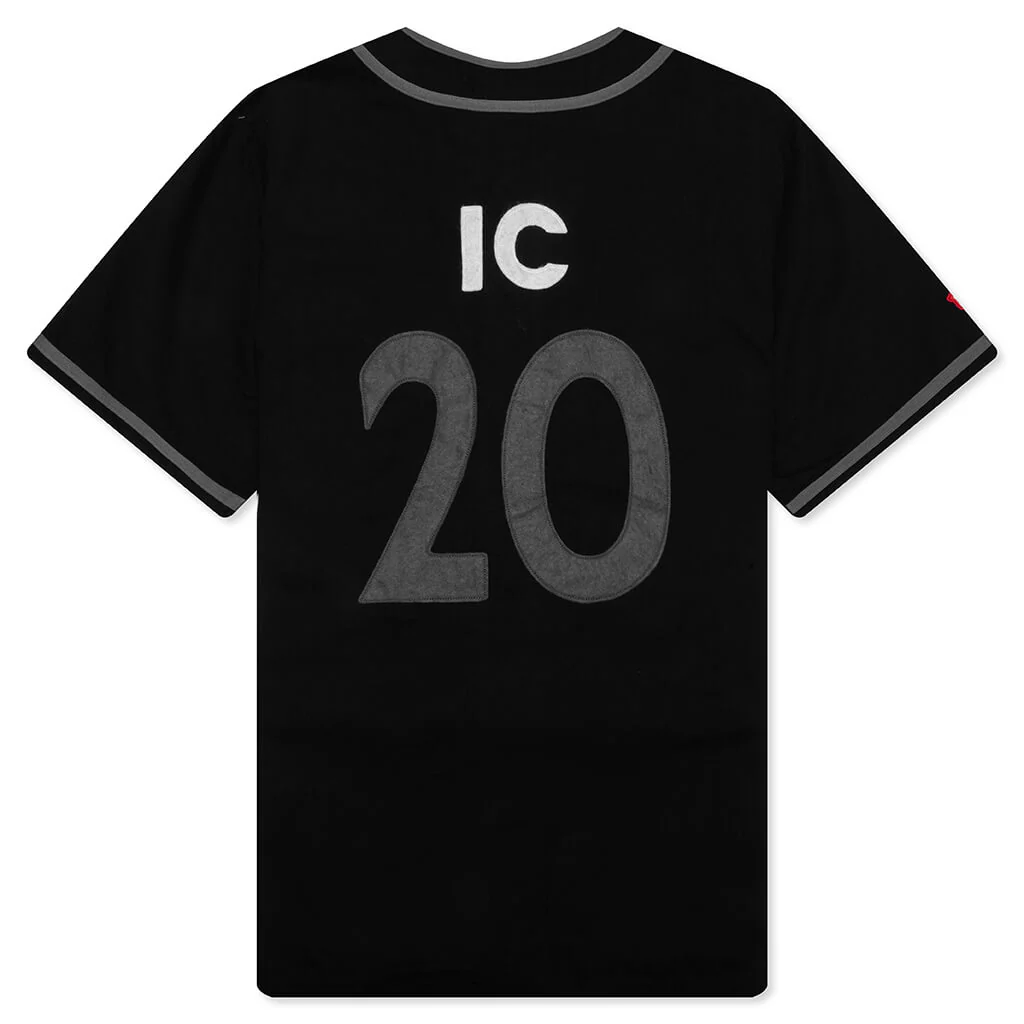 Betts S/S Knit Button Up - Black - Image 2
