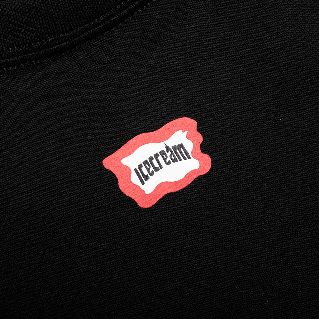Blurred S/S Tee - Black - Image 4