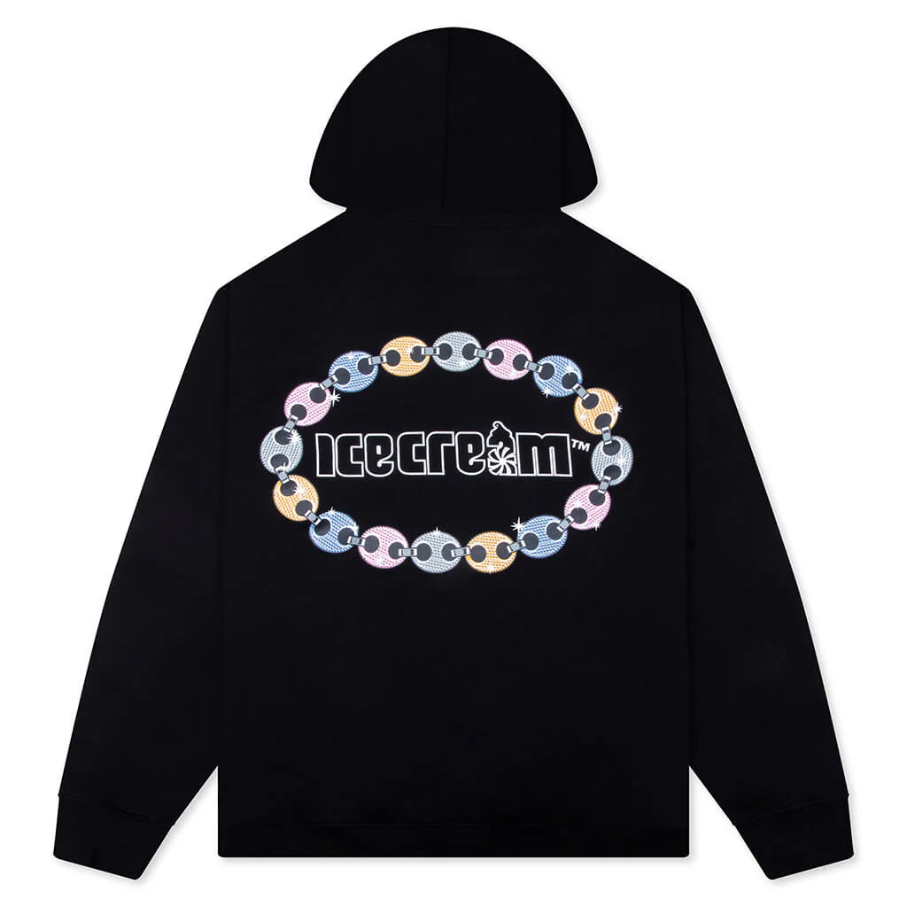 Chain Hoodie - Black - Image 2