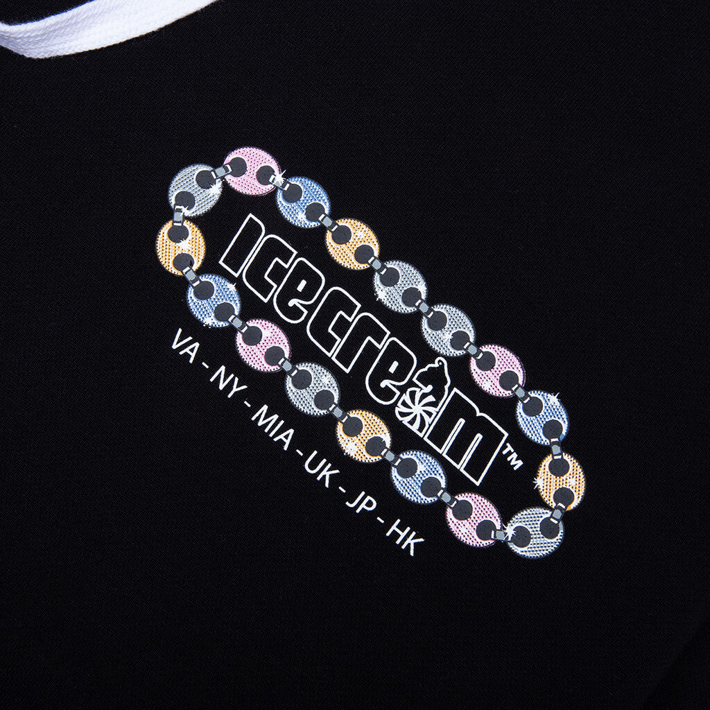 Chain Hoodie - Black - Image 3