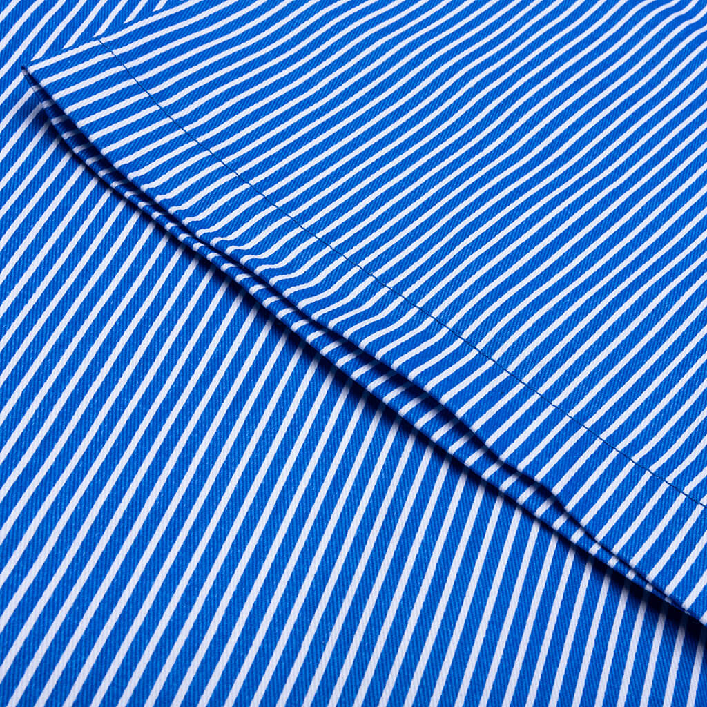 Decker S/S Woven Crop Fit Button Up - Victoria Blue - Image 5