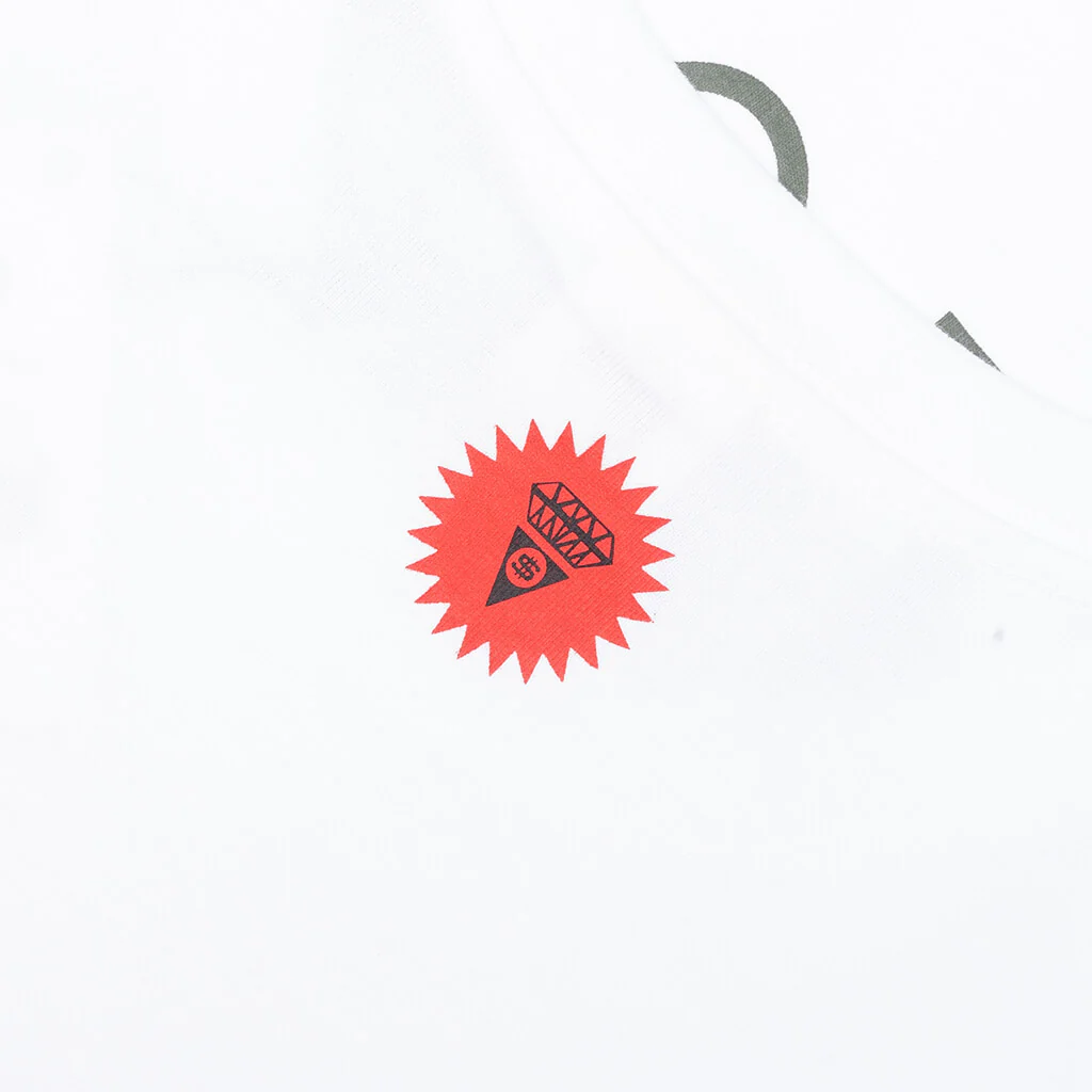 Diamond S/S Tee - White - Image 4