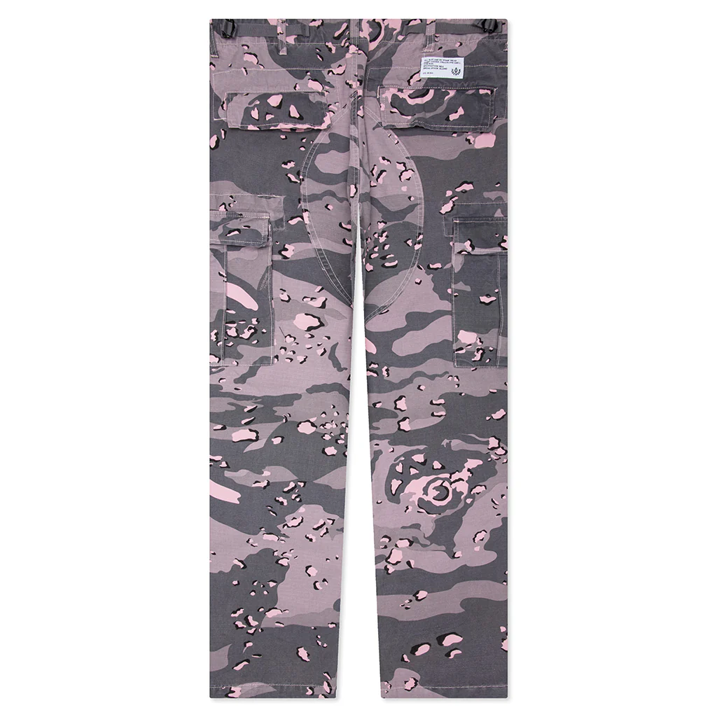 Dipped Cargo Pants - Pink Nectar - Image 2
