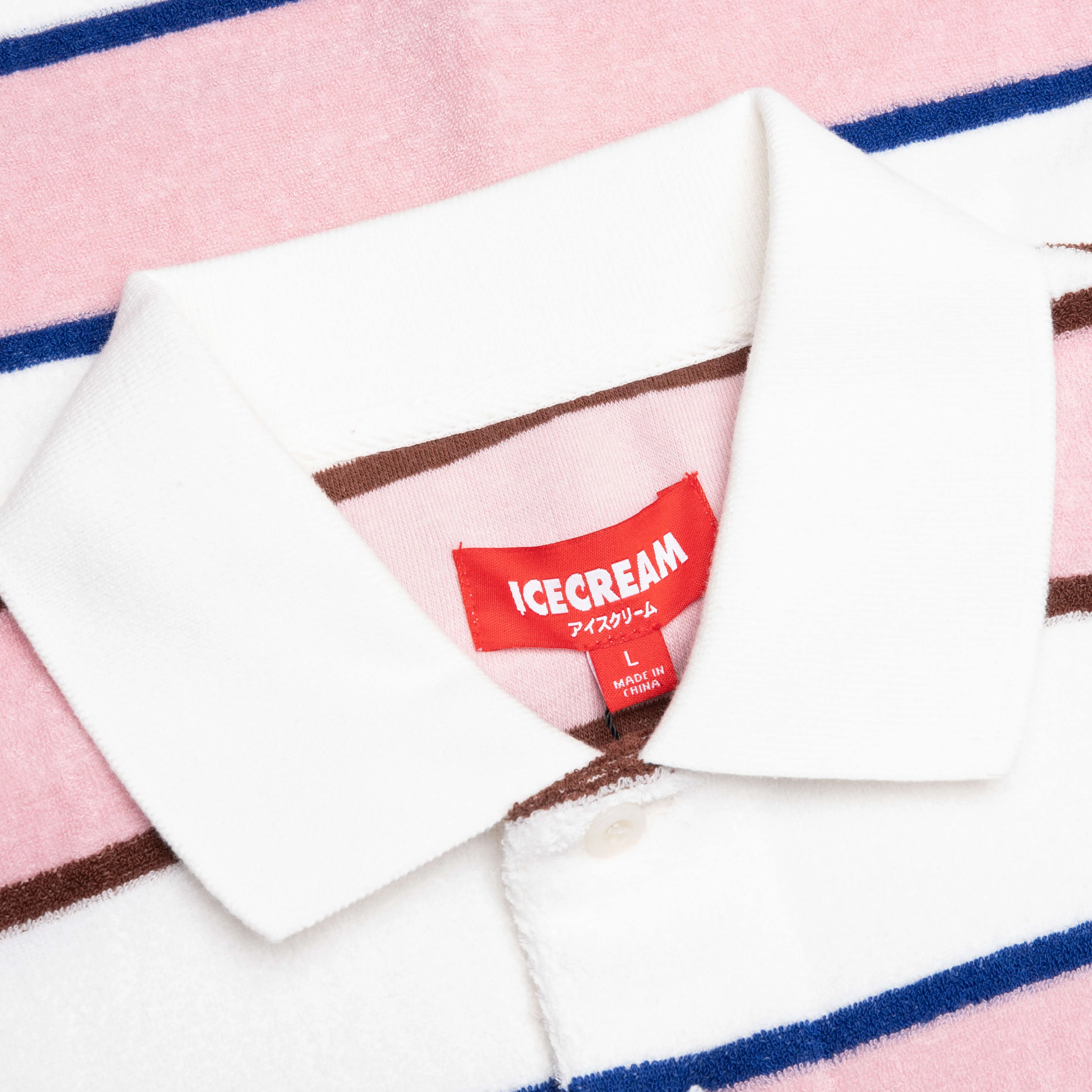 Iceberg S/S Polo - Whisper White - Image 3
