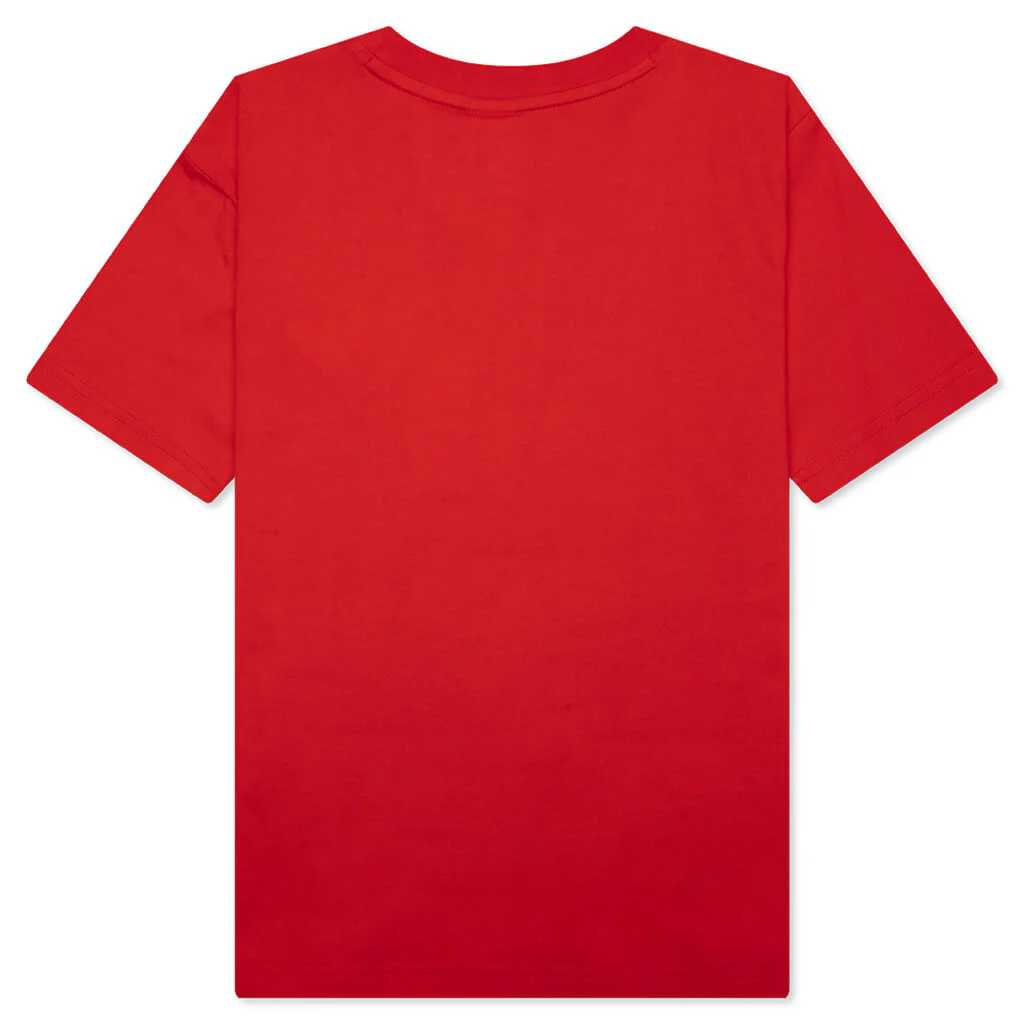 Kids Double Dip S/S Tee - Fiery Red - Image 2