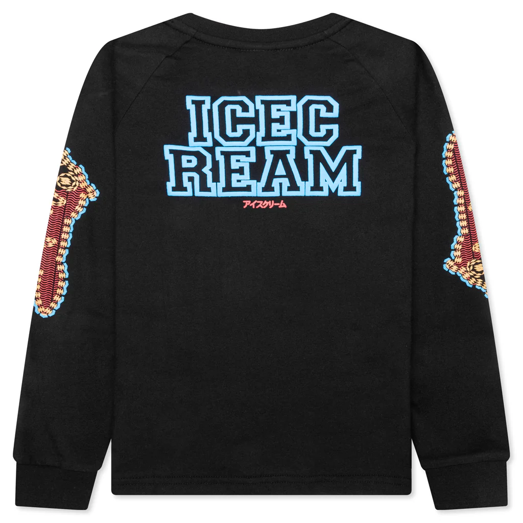 Kid's Everything L/S Raglan - Black - Image 2
