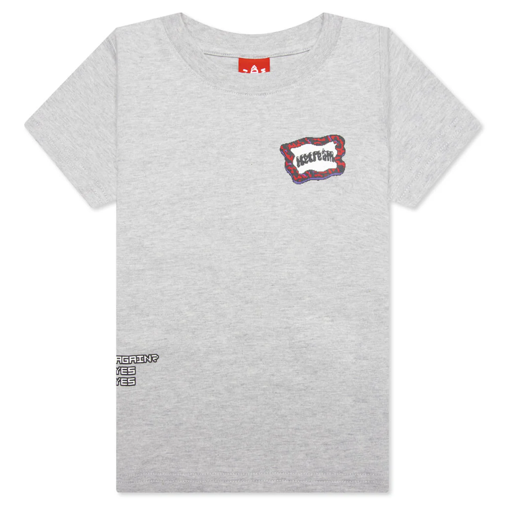 Kids Lava Flag S/S Tee - Heather Grey