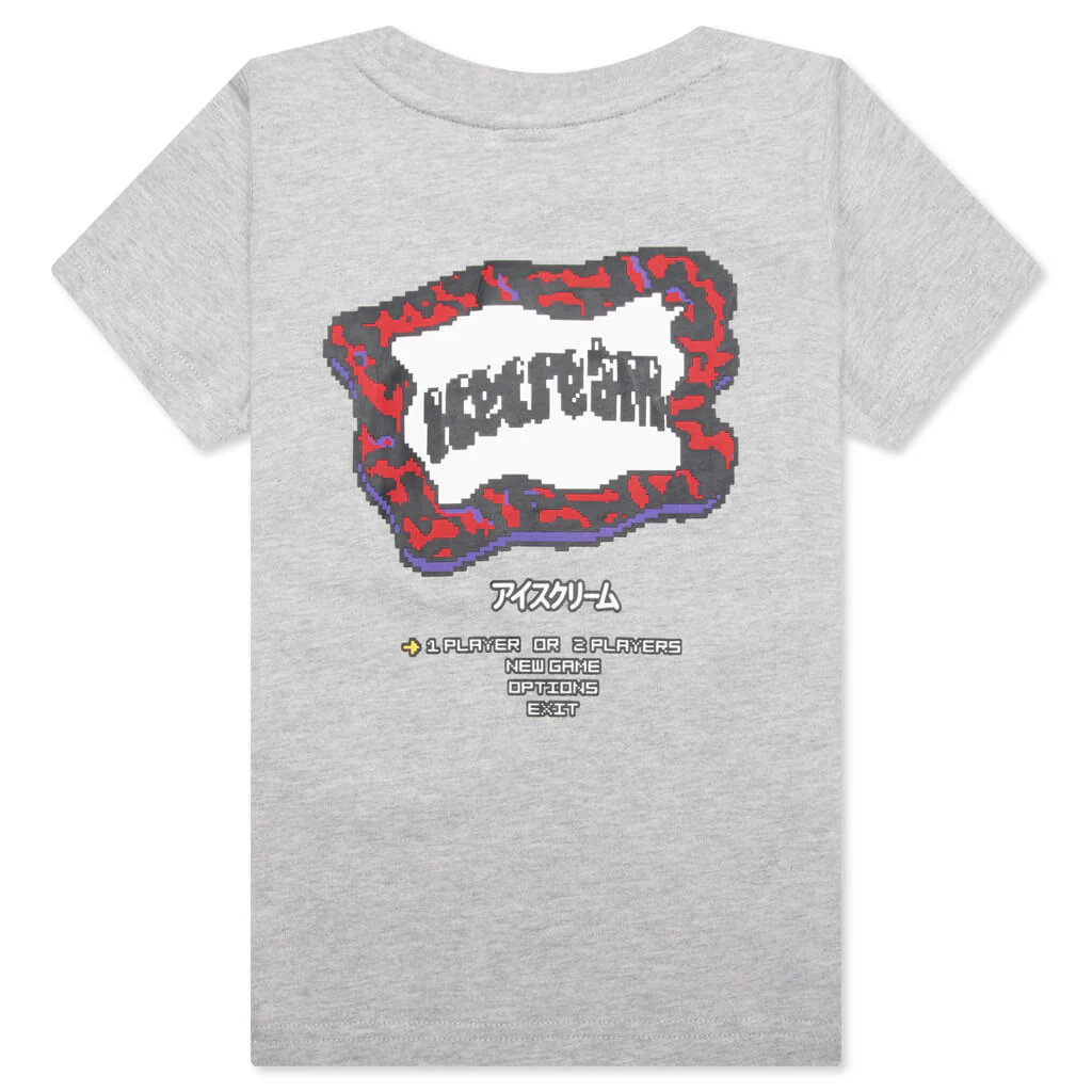 Kids Lava Flag S/S Tee - Heather Grey - Image 2