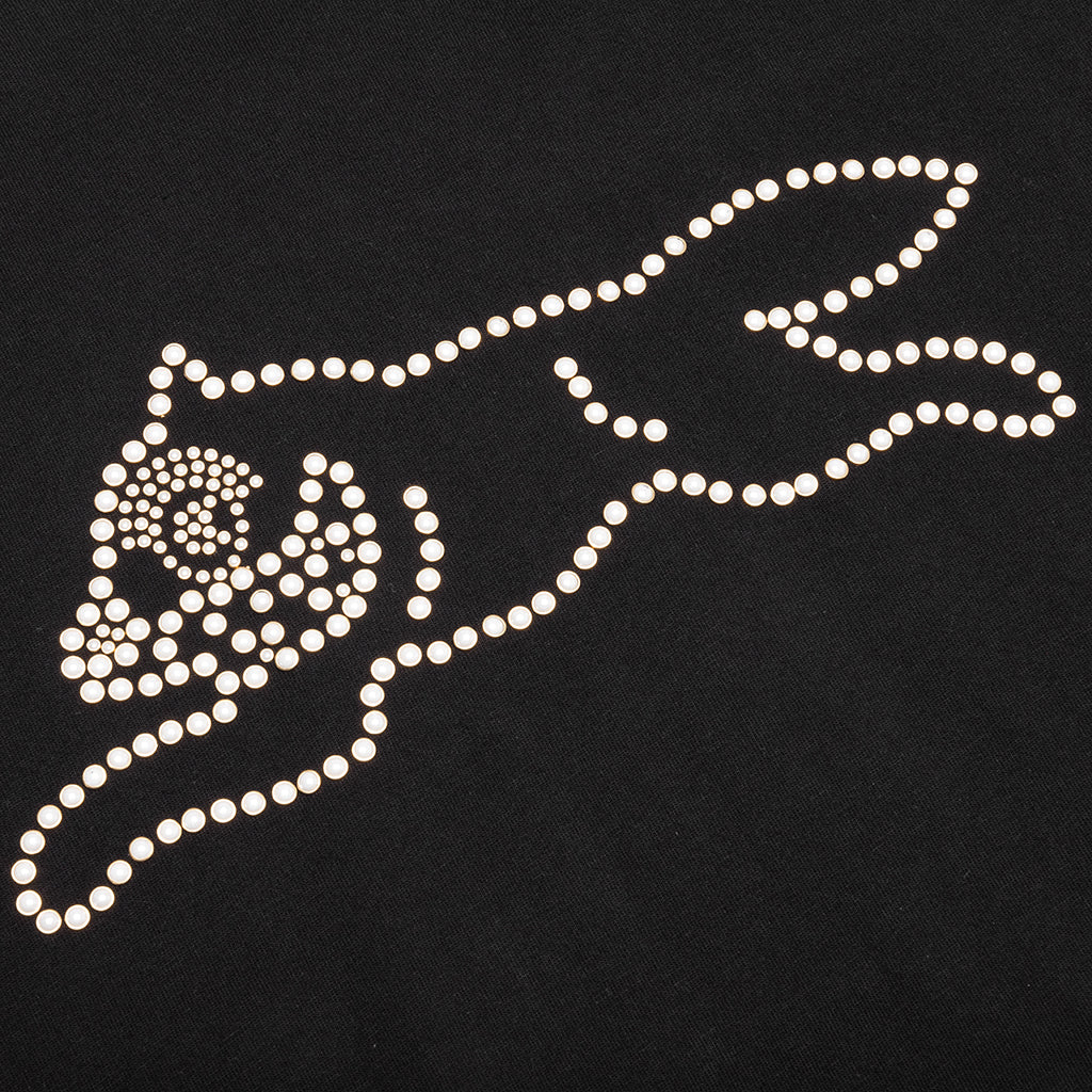 Pearl Beads S/S Tee - Black - Image 3