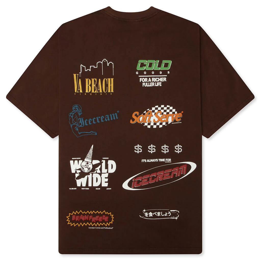 Rich S/S Knit Tee - Chestnut - Image 2