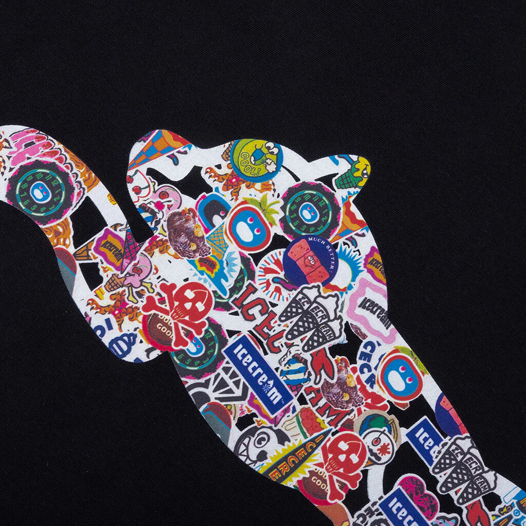 Stickers S/S Tee - Black - Image 3