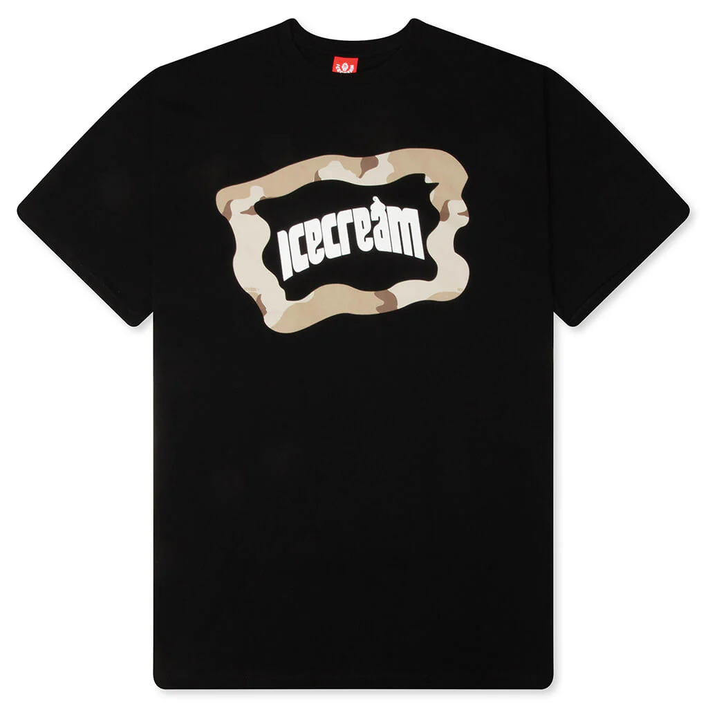 Taupe S/S Tee - Black