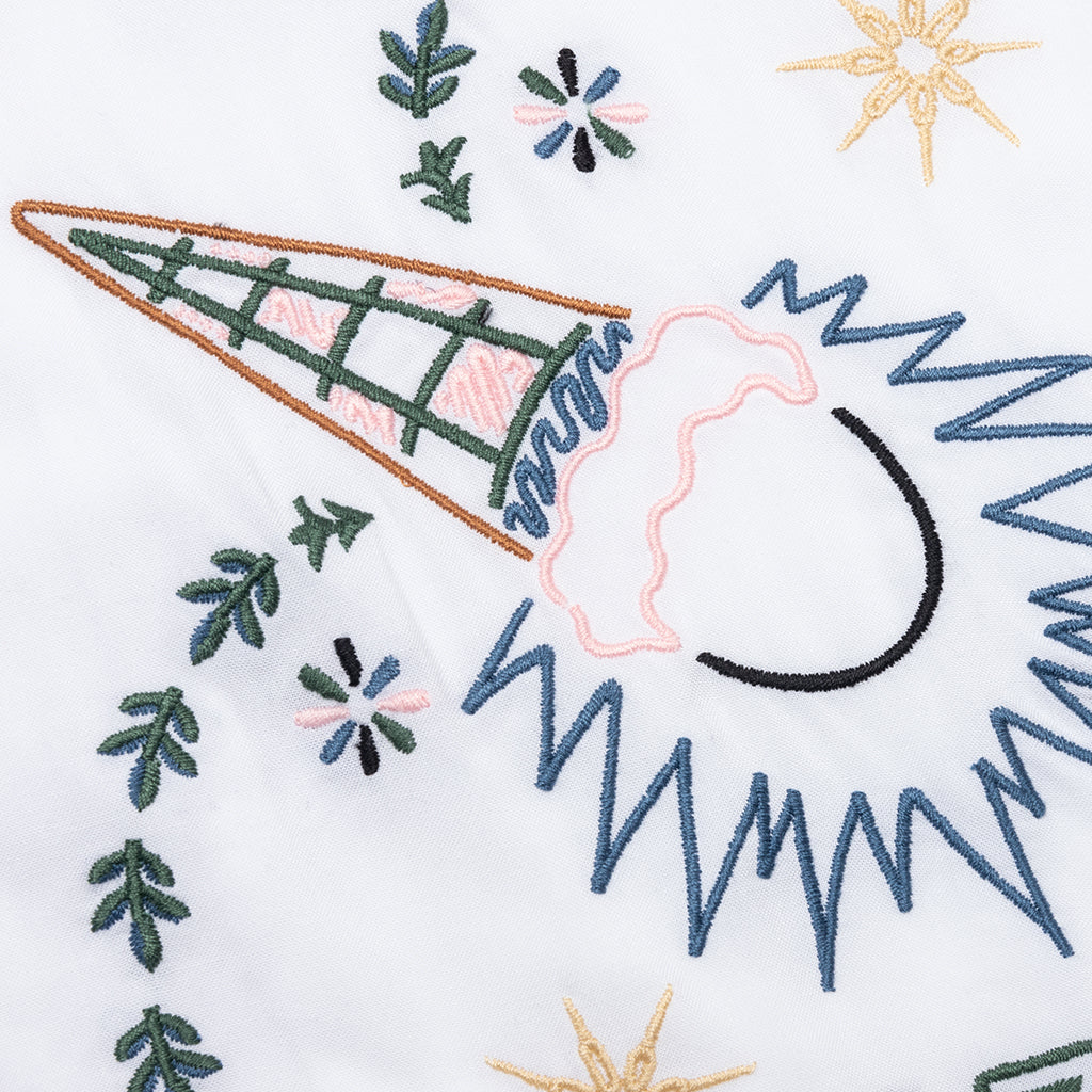 The Palms S/S Woven Crop Fit - White - Image 4