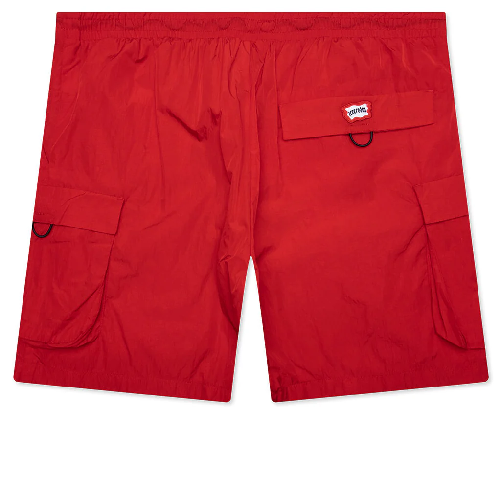 Walker Cargo Shorts - Fiery Red - Image 2