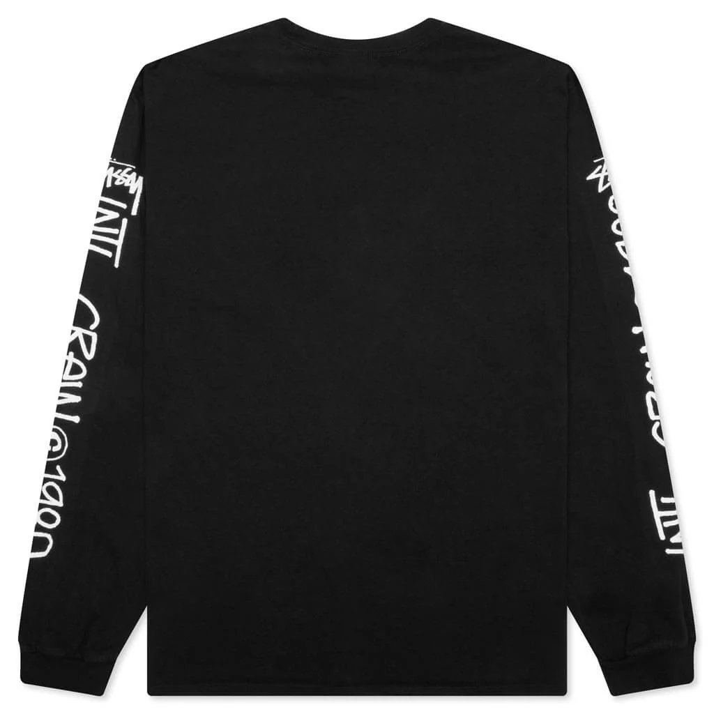 International Crew Pigment Dyed L/S Tee - Black - Image 2