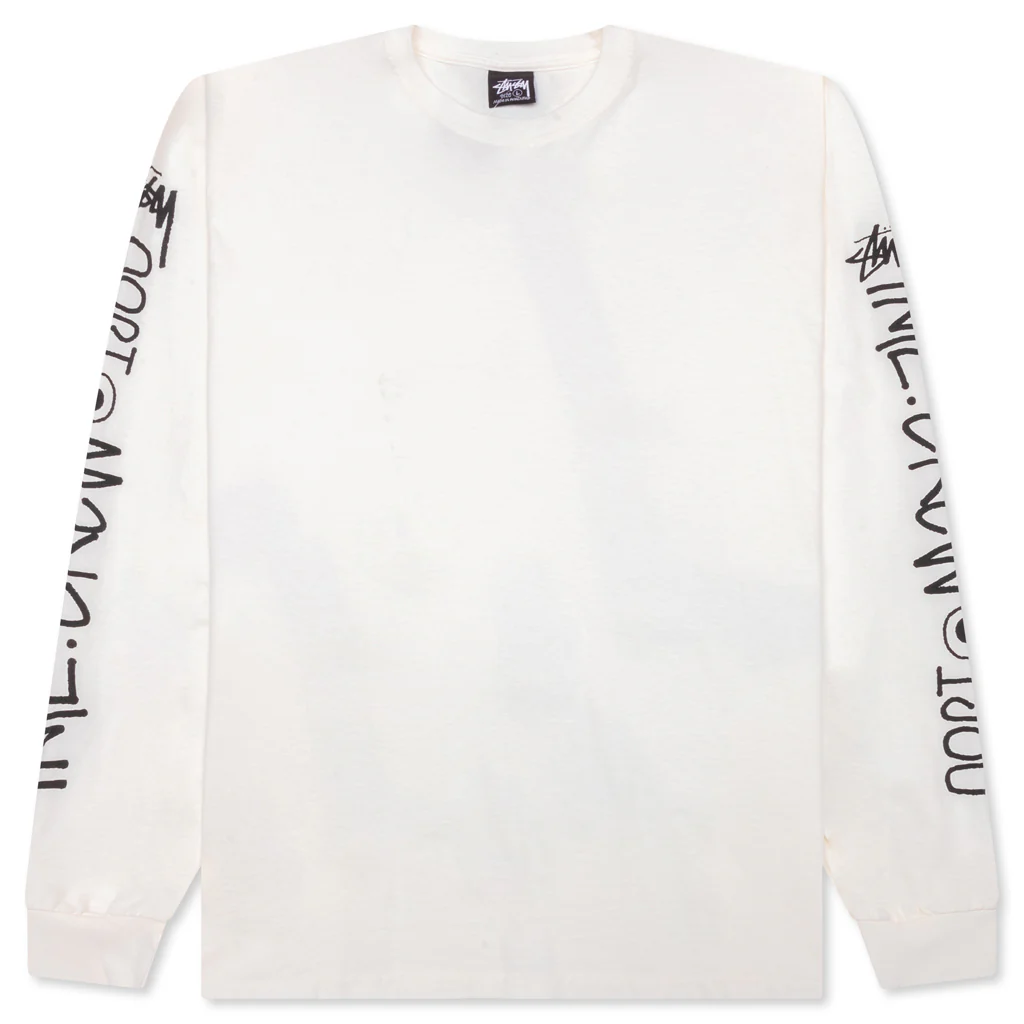 International Crew Pigment Dyed L/S Tee - Natural