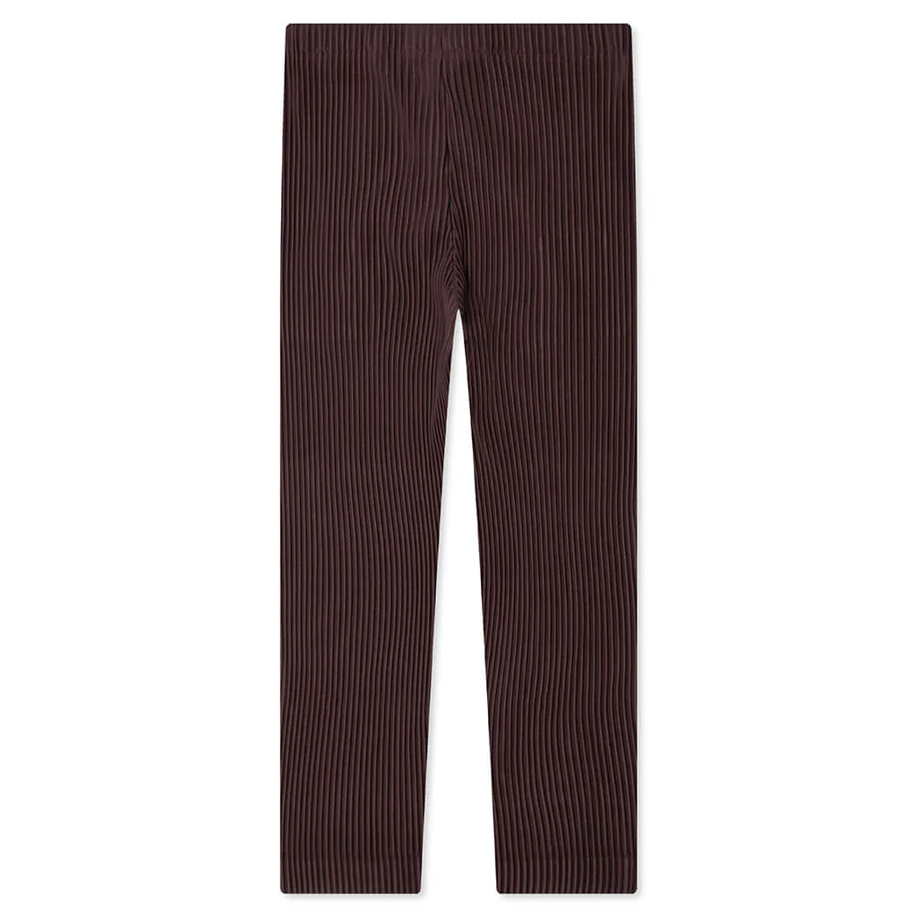 Color Pleats Slack - Edge Brown - Image 2