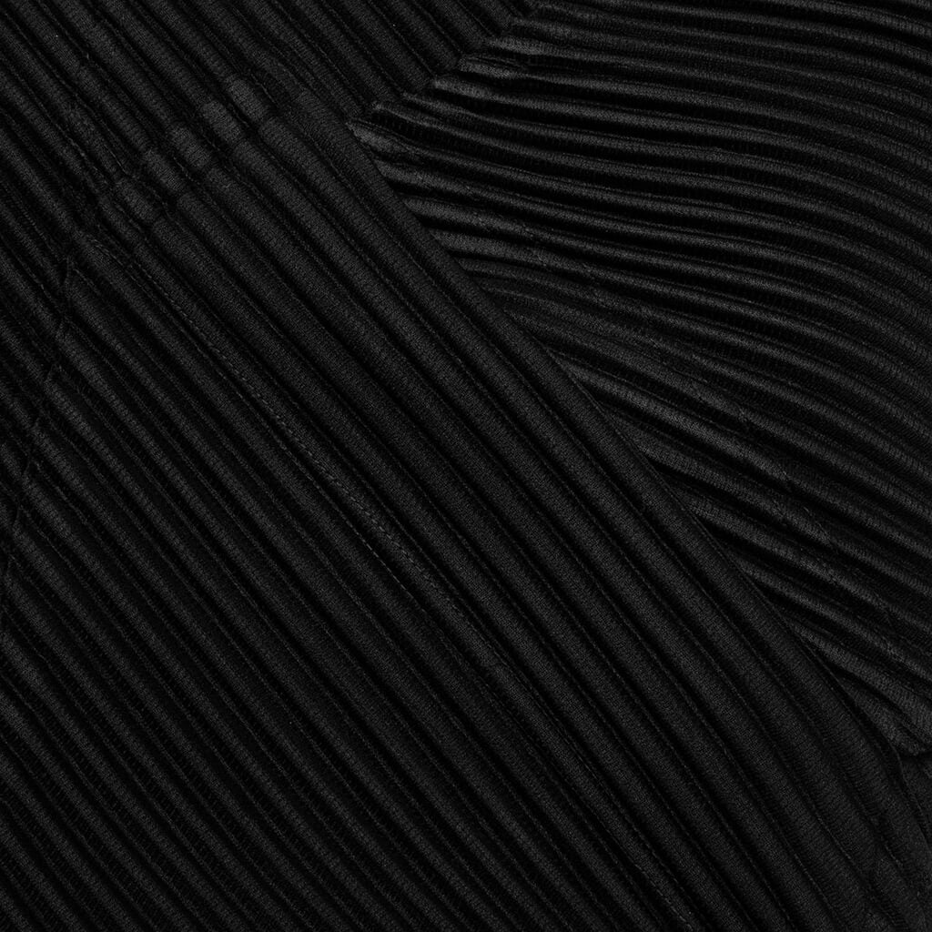 September Turtle Neck L/S Button Up - Black - Image 3