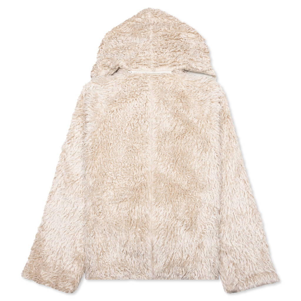 Shaggy Fleece Faux Fur Jacket - Glass - Image 2