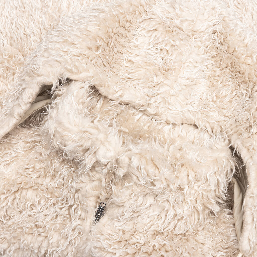 Shaggy Fleece Faux Fur Jacket - Glass - Image 3