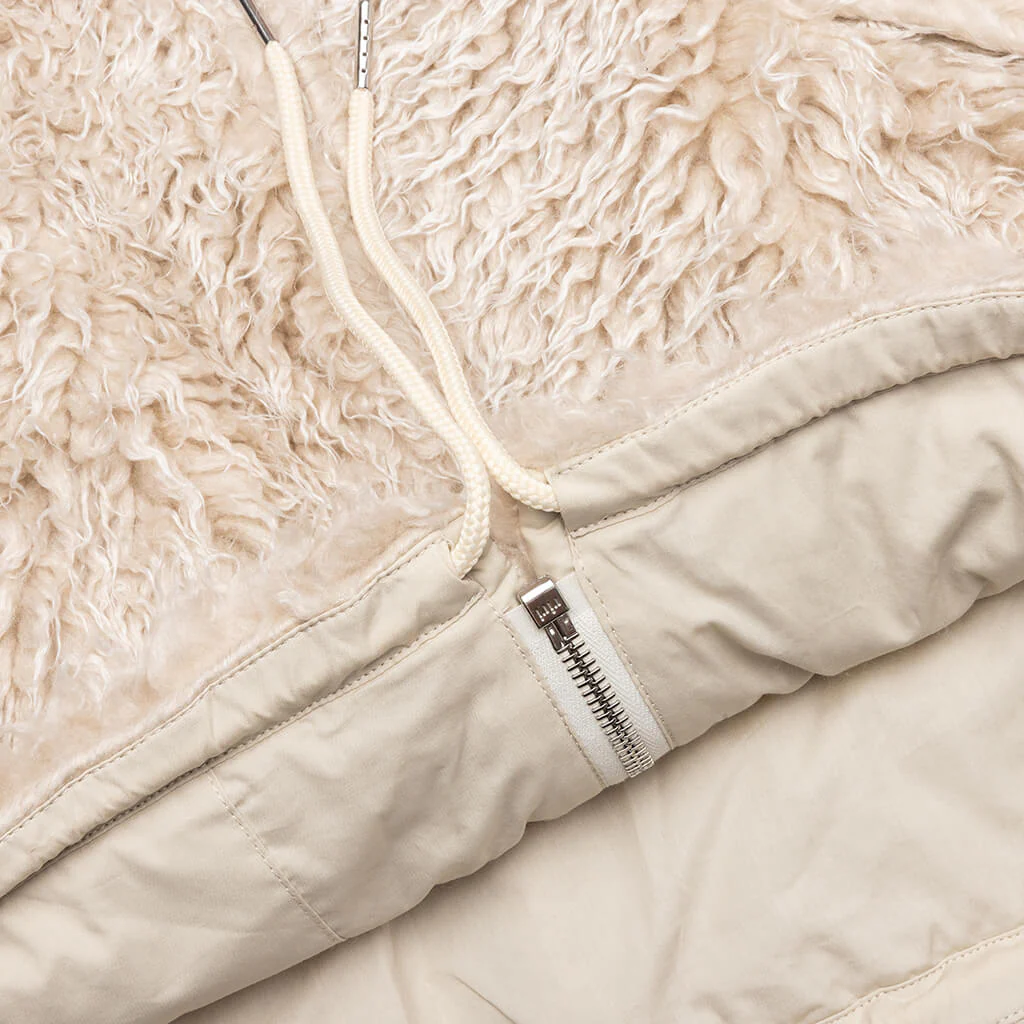 Shaggy Fleece Faux Fur Jacket - Glass - Image 6
