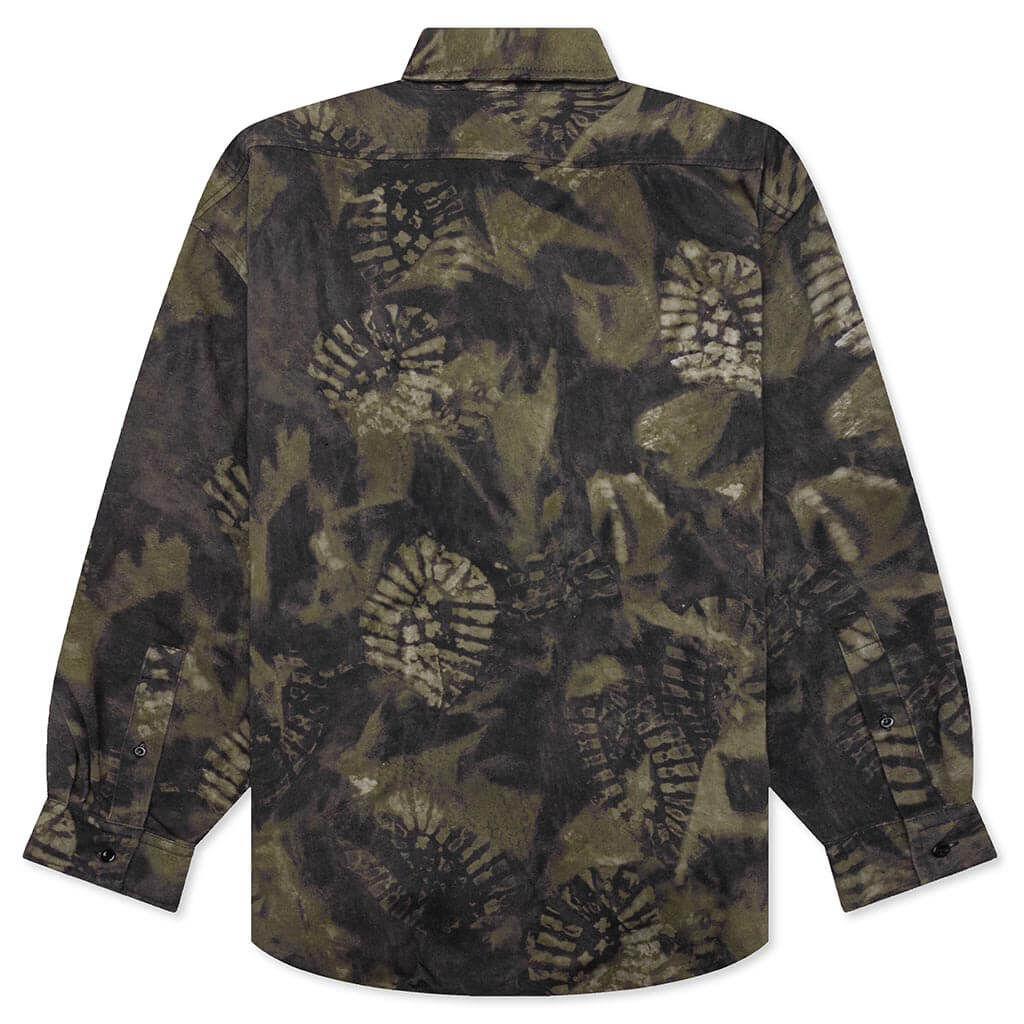 Osetar Boot Print Overshirt - Washed Black - Image 2