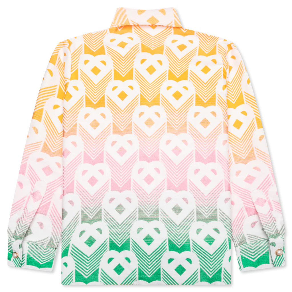 Jacquard Shacket - Gradient Flying Heart - Image 2