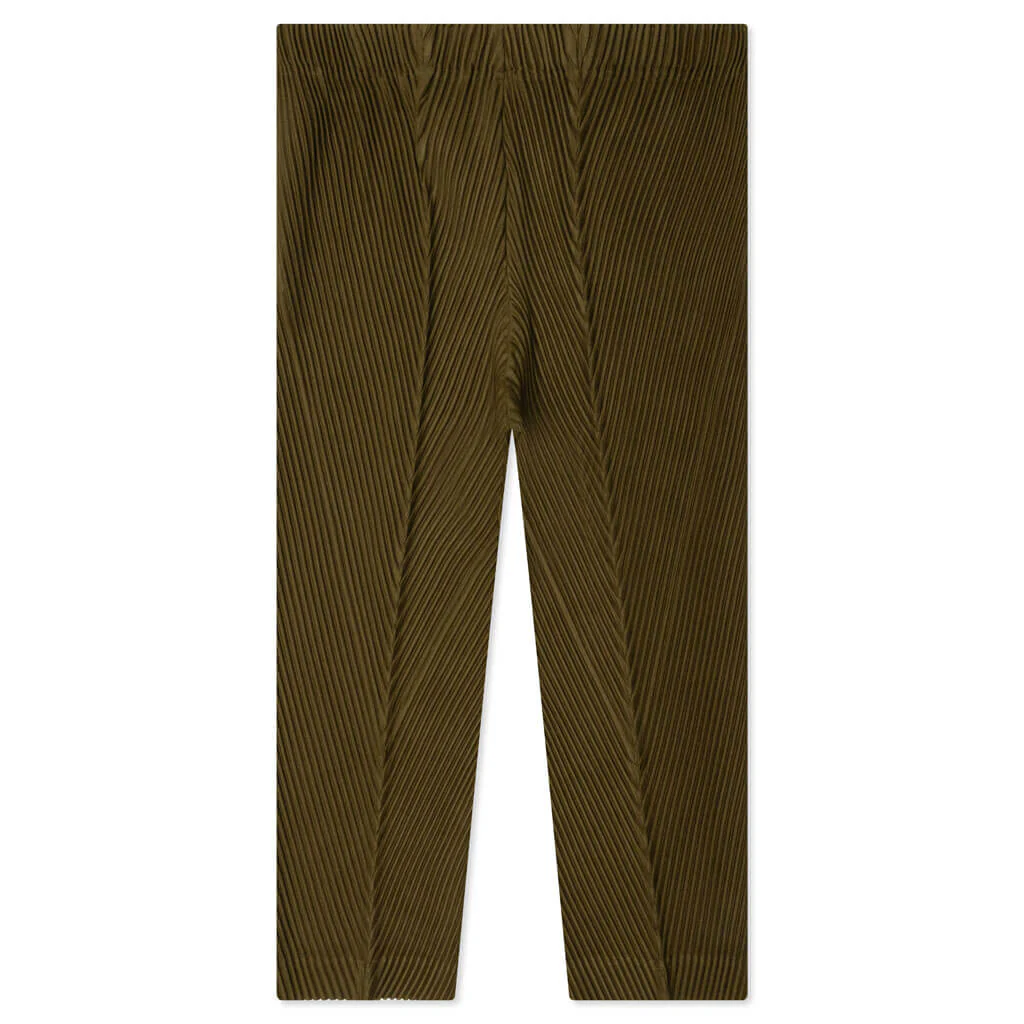 Pleats Bottoms - Olive/Khaki - Image 2