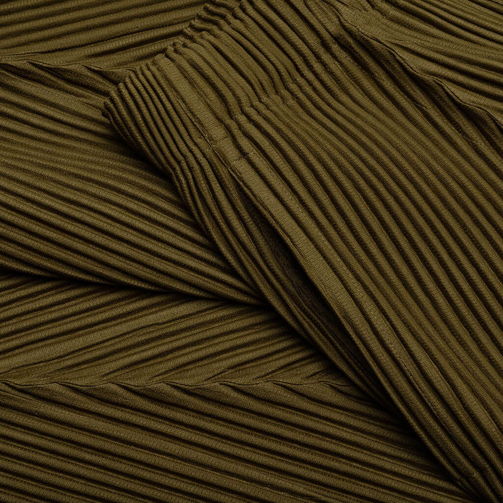 Pleats Bottoms - Olive/Khaki - Image 3