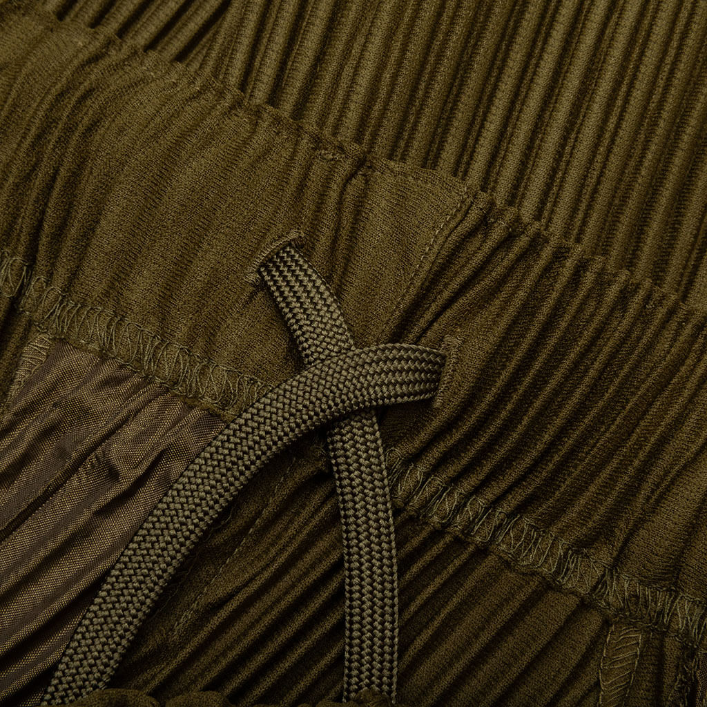 Pleats Bottoms - Olive/Khaki - Image 4
