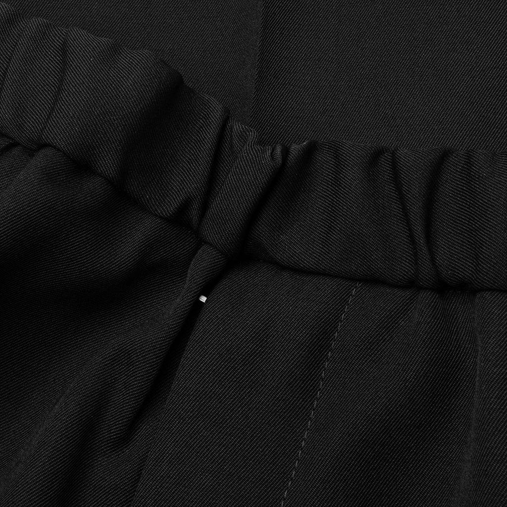 Sharp Gabardine Wool Trouser - Black - Image 3