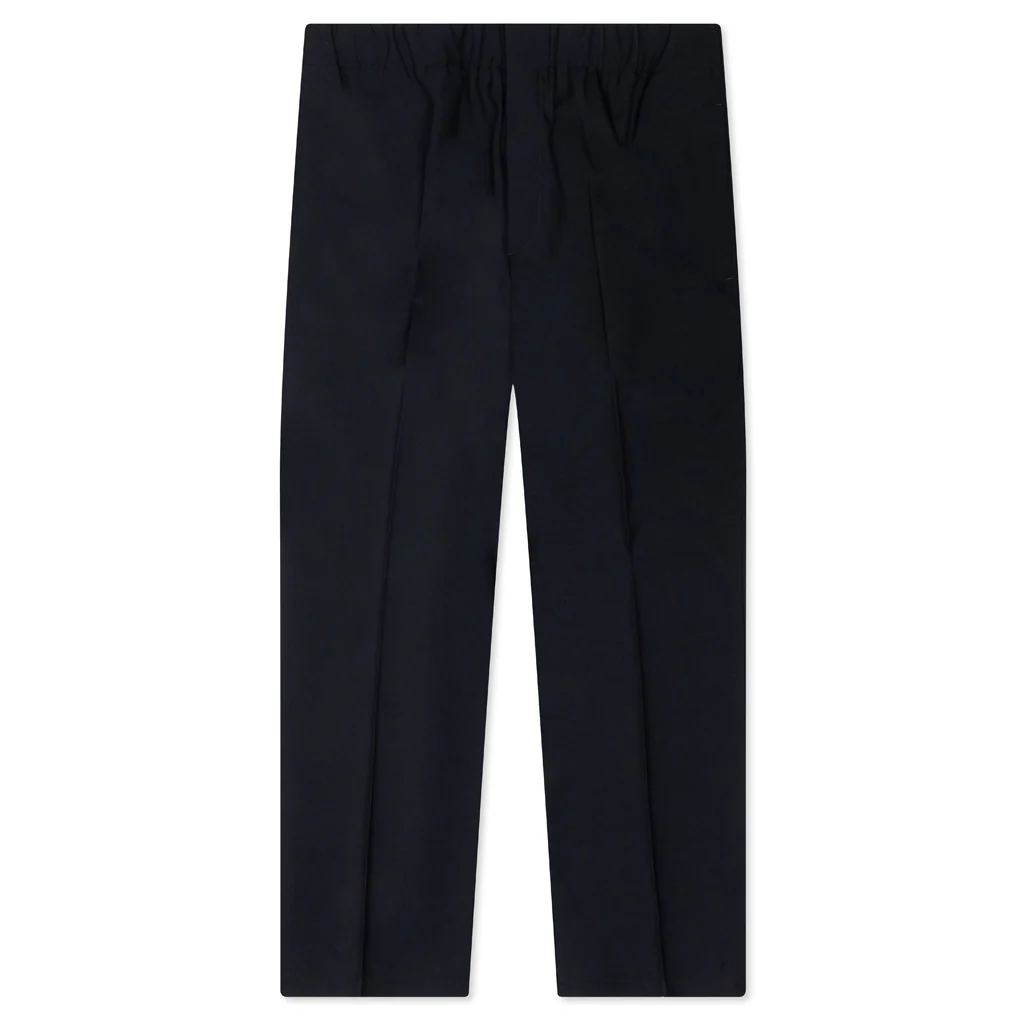 Gabardine Wool Trousers - Navy