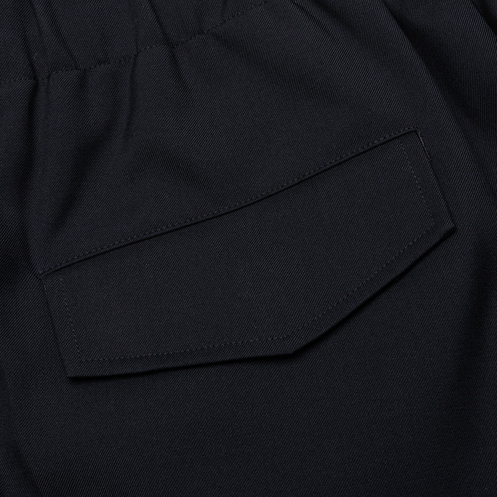 Gabardine Wool Trousers - Navy - Image 4