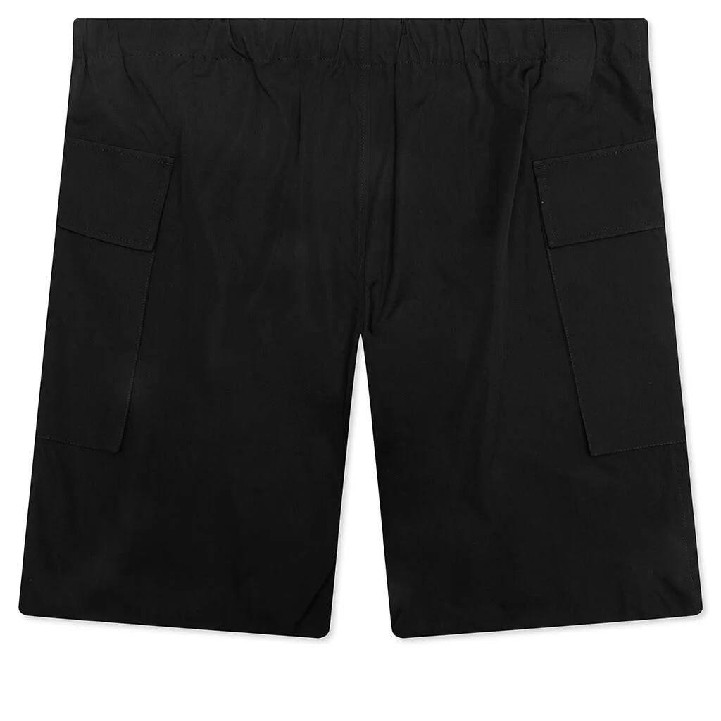 Glass Finish Cotton Poplin 94 Shorts - Black