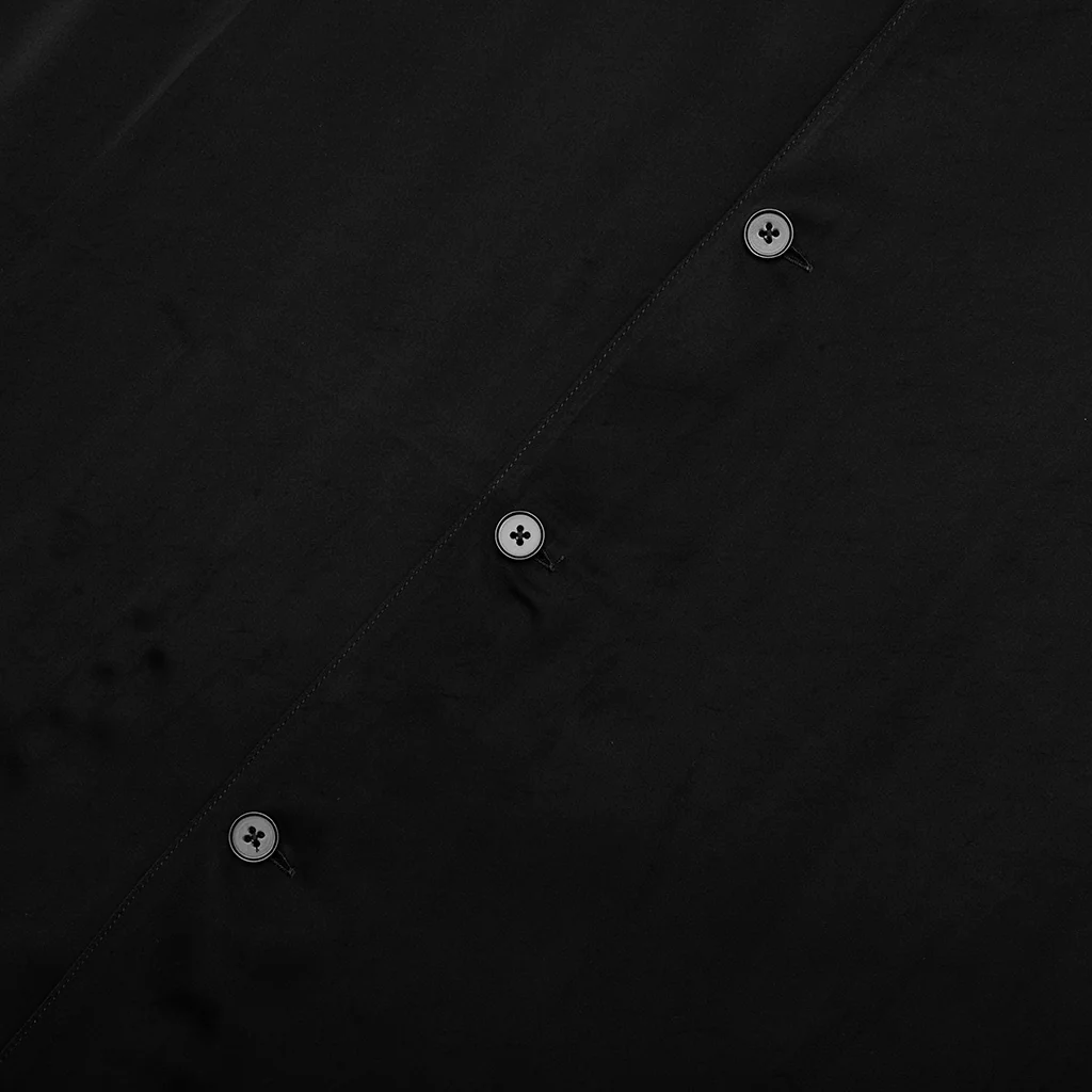 Fluid Viscose Shirt - Black - Image 4
