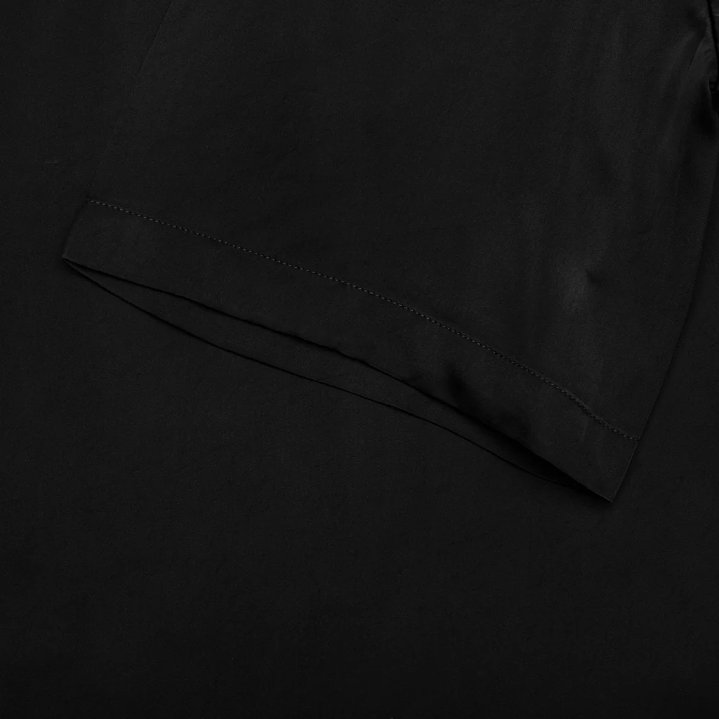Fluid Viscose Shirt - Black - Image 5