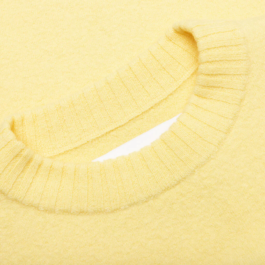 Crew Knit Sweater - Lemon - Image 3